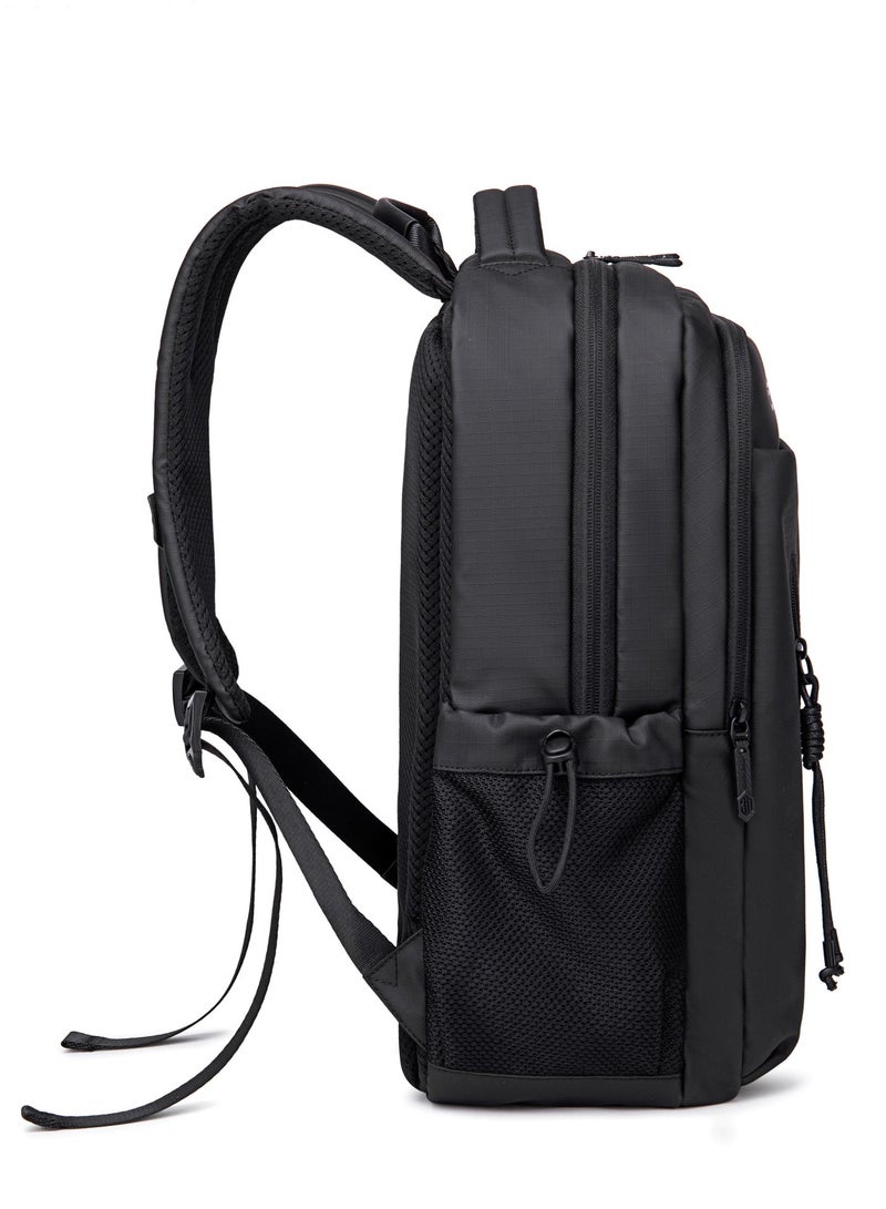 ARCTIC HUNTER Travel Backpack for Men 21 L Durable Premium Water-resistant Shoulder Laptop Daypack for Office Business Travel College School, B00534, Black - Image 4
